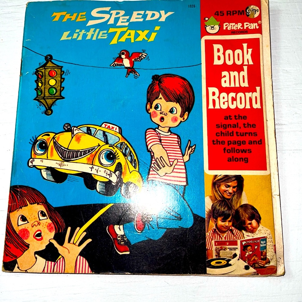 Vintage Peter Pan Records Vintage Book And Record The Speedy Little Taxi